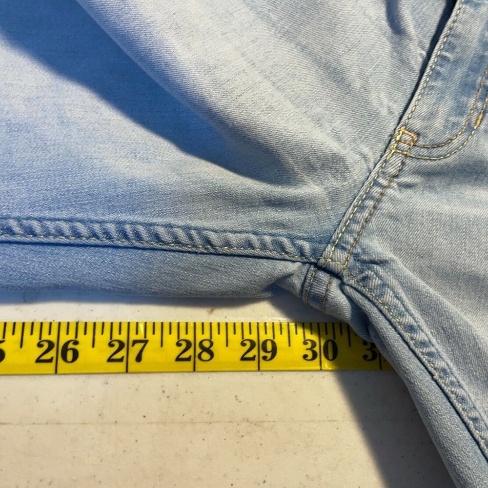 Hollister Womens Blue Flat Front Stretch Denim Super Skinny Jeans Size 3R 26X31 - Picture 8 of 10